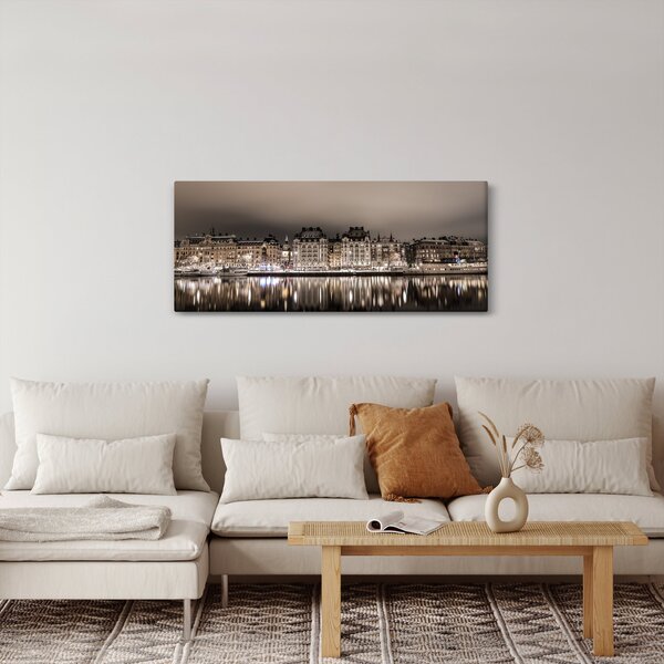 Egy város képe a félhomályban (120x50 cm)