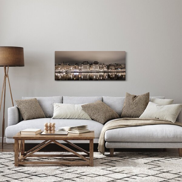 Egy város képe a félhomályban (120x50 cm)