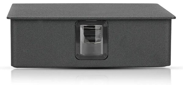 V-TAC 4W kültéri, fekete, szögletes fali LED lámpa meleg fehér - SKU 218211