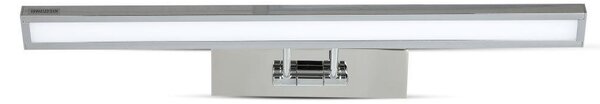 V-TAC 9W beltéri króm fali LED lámpa, tükör-/képvilágítás, meleg fehér - SKU 213984