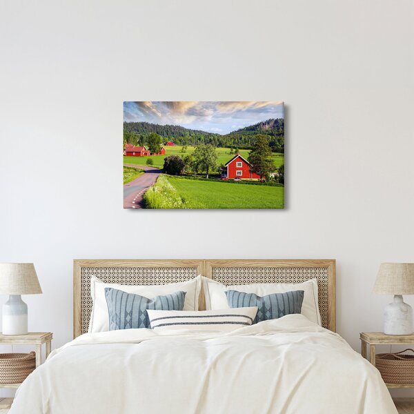 Vidéki kép (90x60 cm)