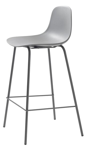 Szürke műanyag bárszék (ülésmagasság 67,5 cm) Whitby – Unique Furniture