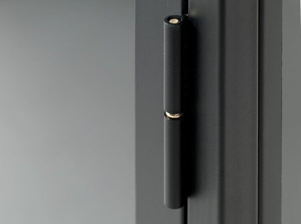 Fekete fém TV-állvány 132x52 cm Carmel – Unique Furniture