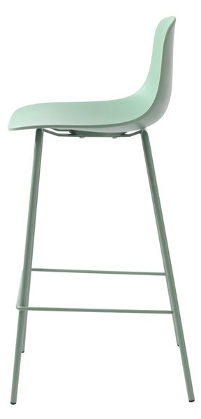 Világoszöld műanyag bárszék (ülésmagasság 67,5 cm) Whitby – Unique Furniture