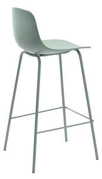 Világoszöld műanyag bárszék (ülésmagasság 67,5 cm) Whitby – Unique Furniture