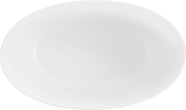 Mexen Parma szabadon álló kád konglomerátumból 160 x 95 cm, fehér matt - 57231609500