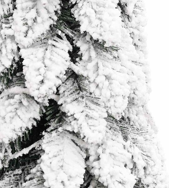 Megvilágított műkarácsonyfa 100 LED-del és hóval 180 cm