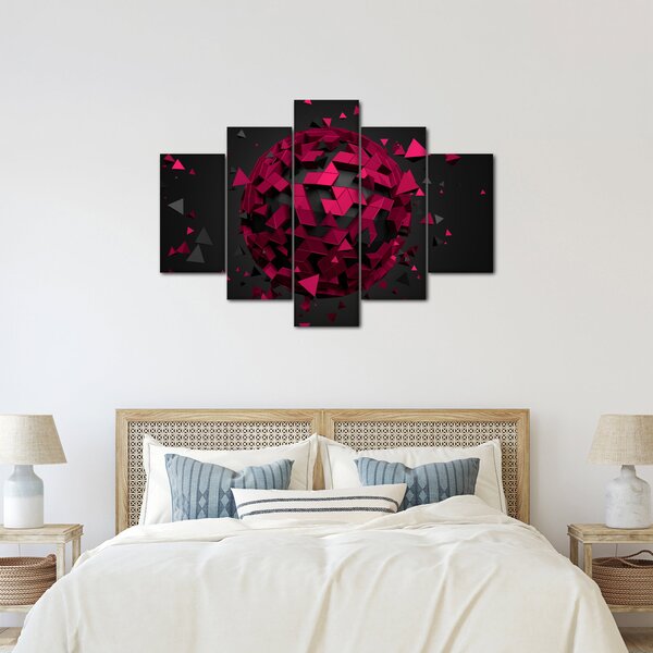 A 3D absztrakció képe (150x105 cm)