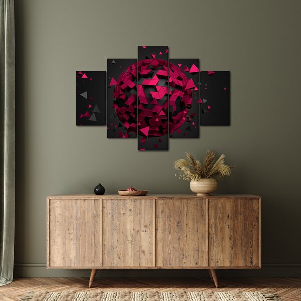 A 3D absztrakció képe (150x105 cm)