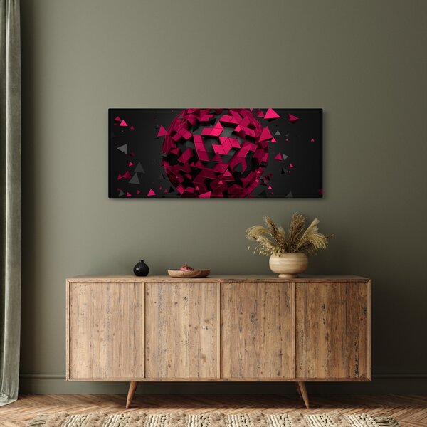 A 3D absztrakció képe (120x50 cm)