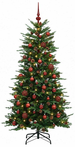 Műanyag Hajtogatós Karácsonyfa 150 cm 150 LED Meleg fehér