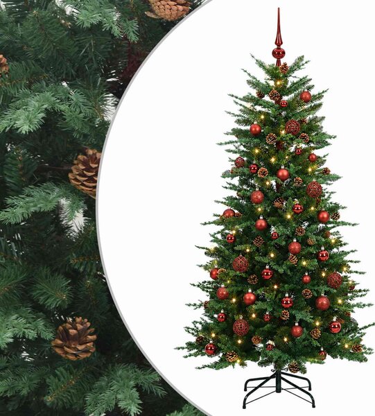 Műanyag Hajtogatós Karácsonyfa 150 cm 150 LED Meleg fehér