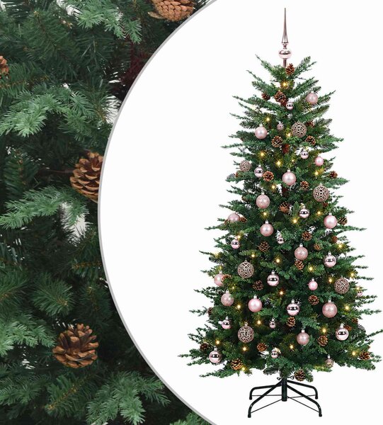 Műanyag Hajtogatós Karácsonyfa 150 cm 150 LED Meleg fehér
