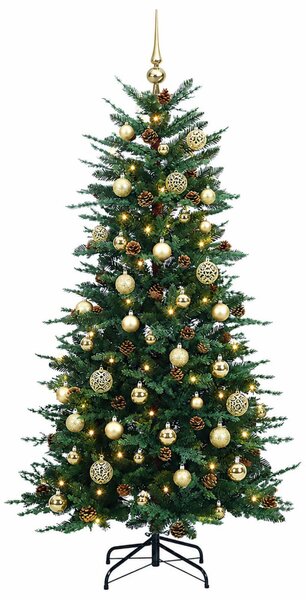 Műanyag Hajtogatós Karácsonyfa 150 cm 150 LED Meleg fehér