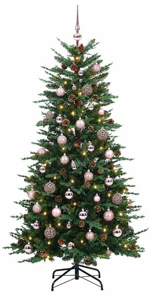 Műanyag Hajtogatós Karácsonyfa 150 cm 150 LED Meleg fehér