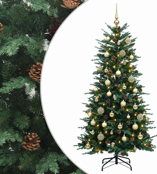 Műanyag Hajtogatós Karácsonyfa 150 cm 150 LED Meleg fehér