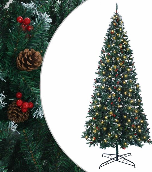 Műanyag Hajtogatós Karácsonyfa 400 cm 600 LED Meleg fehér