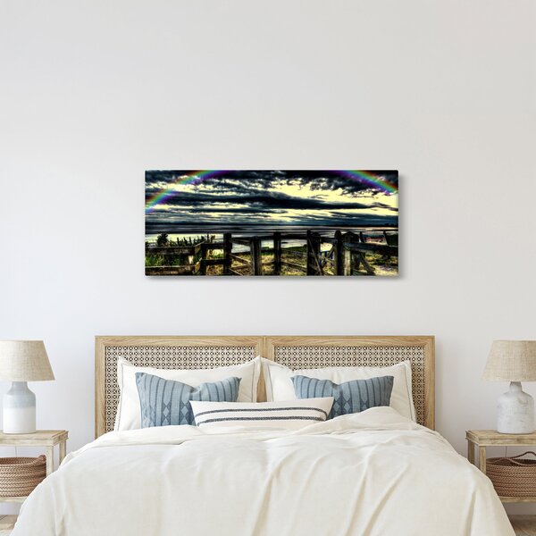 Szivárvány a tenger felett képe (120x50 cm)