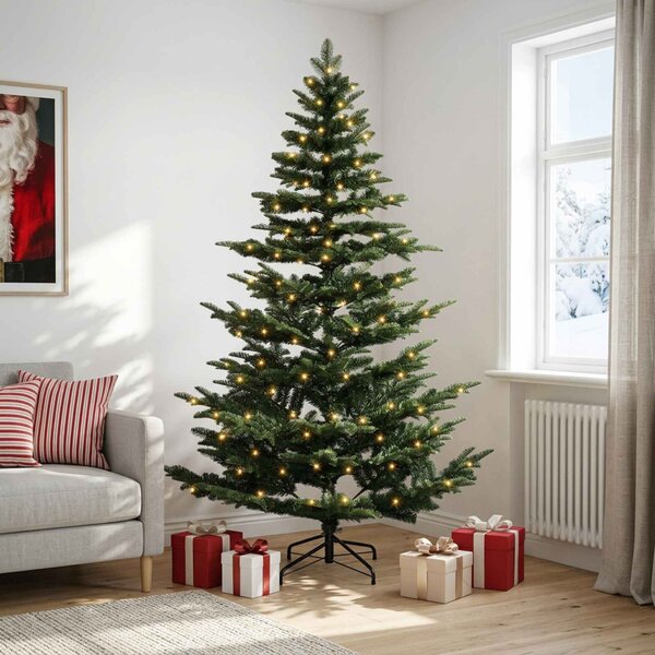 Műanyag Hajtogatós Karácsonyfa 120 cm 150 LED Meleg fehér