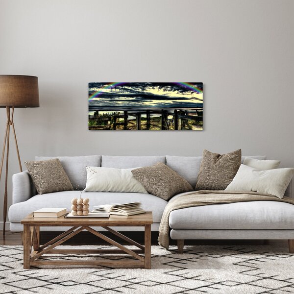 Szivárvány a tenger felett képe (120x50 cm)