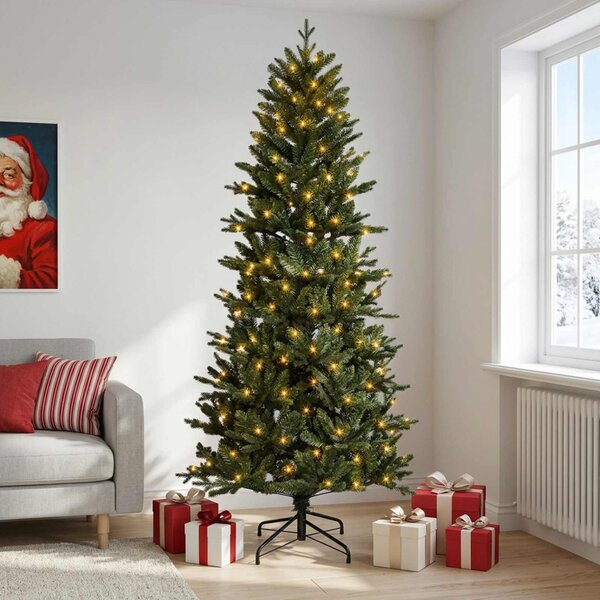 Műanyag Hajtogatós Karácsonyfa 120 cm 150 LED Meleg fehér