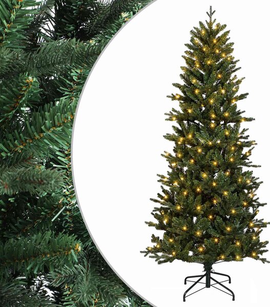 Műanyag Hajtogatós Karácsonyfa 120 cm 150 LED Meleg fehér