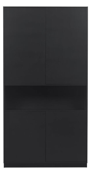 Fekete borovi fenyő szekrény 110x210 cm Finca – WOOOD