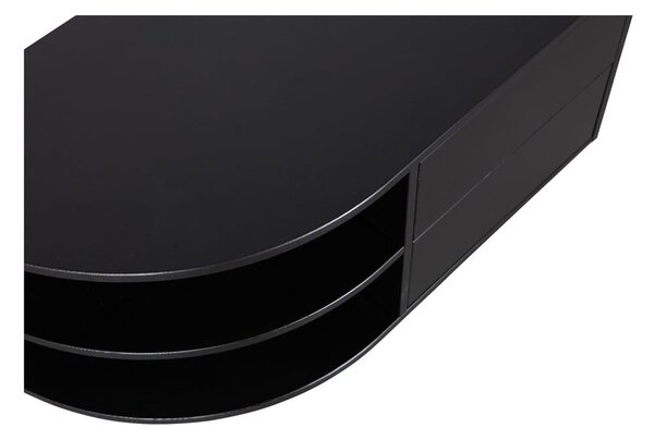 Fekete borovi fenyő moduláris TV-állvány 78x40 cm Finca – WOOOD