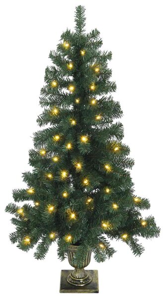 Mini karácsonyfa szett 120 cm 275 LED Meleg fehér PVC Zöld
