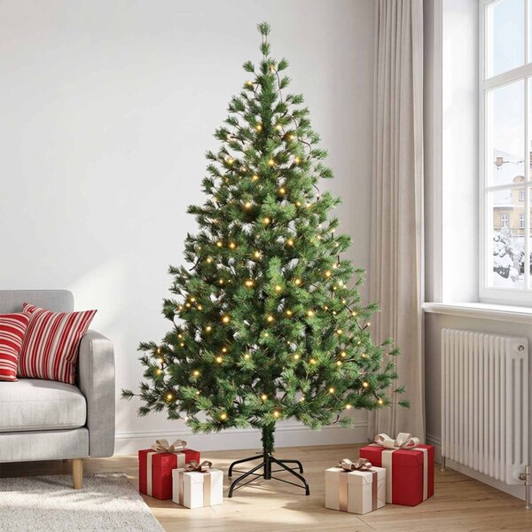 Műanyag Hajtogatós Karácsonyfa 210 cm 300 LED Meleg fehér