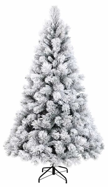 Műkarácsonyfa gömbbel 180 cm 300 LED Meleg fehér PVC és fém