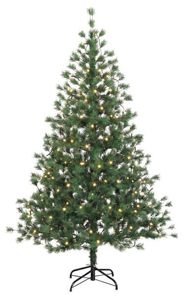 Műanyag Hajtogatós Karácsonyfa 210 cm 300 LED Meleg fehér