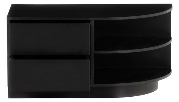 Fekete borovi fenyő moduláris TV-állvány 78x40 cm Finca – WOOOD