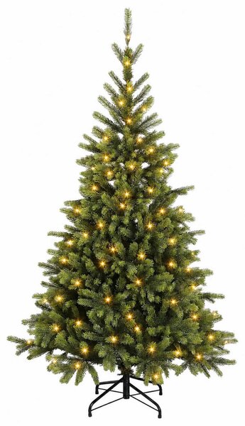 Műanyag Hajtogatós Karácsonyfa 150 cm 150 LED Meleg fehér