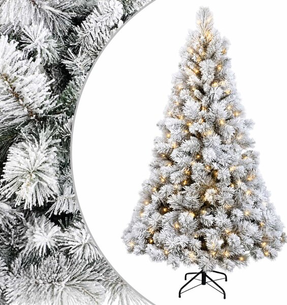 Műanyag Hajtogatós Karácsonyfa 180 cm 300 LED Meleg fehér
