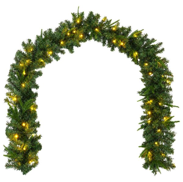 Mini Karácsonyfa 90 cm 175 LED Meleg fehér PVC és PE Zöld