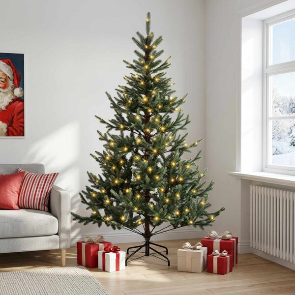 Műanyag Hajtogatós Karácsonyfa 120 cm 150 LED Meleg fehér