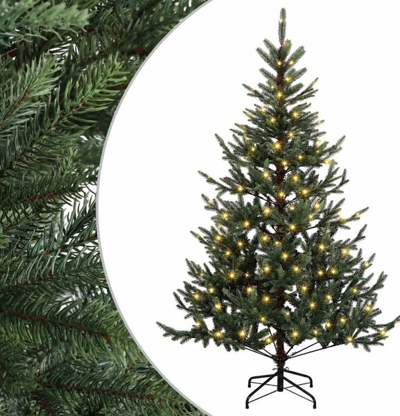 Műanyag Hajtogatós Karácsonyfa 120 cm 150 LED Meleg fehér