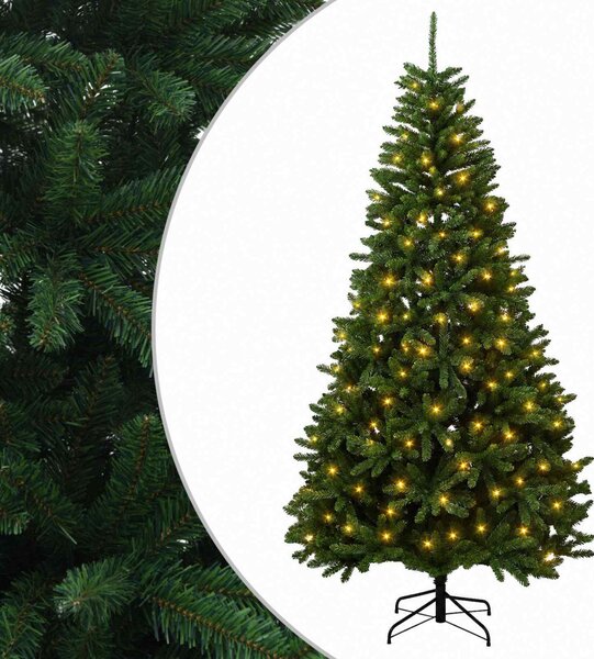 Műanyag Hajtogatós Karácsonyfa 210 cm 300 LED Meleg fehér