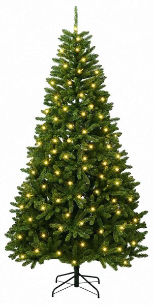 Műanyag Hajtogatós Karácsonyfa 300 cm 1000 LED Meleg fehér acél