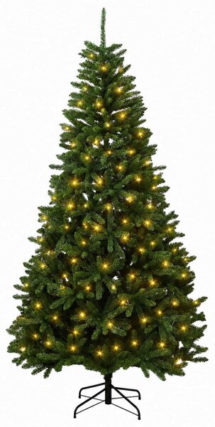 Műanyag Hajtogatós Karácsonyfa 210 cm 300 LED Meleg fehér