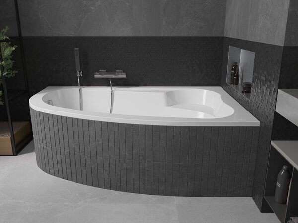 Mexen Westa sarokfürdőkád jobb 160 x 100 cm, fehér - 560116010002