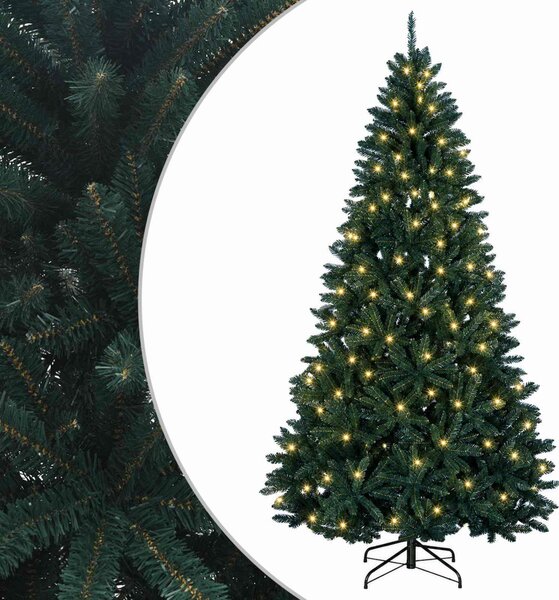 Műanyag Hajtogatós Karácsonyfa 210 cm 300 LED Meleg fehér