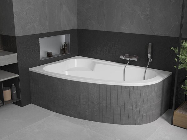Mexen Westa sarok kád bal 160 x 100 cm, fehér - 560116010001