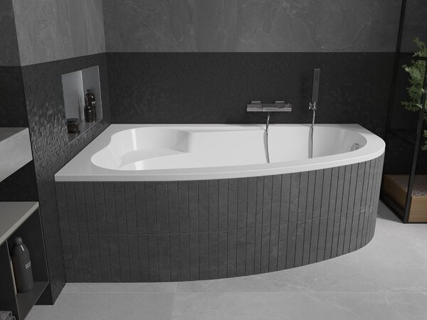 Mexen Westa sarok kád bal 160 x 100 cm, fehér - 560116010001