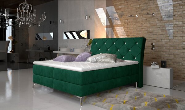 Franciaágy ADEL Boxspring | 140 x 200 cm Színváltozat: Kronos 19