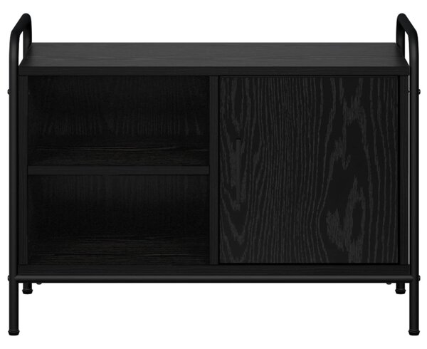 TV szekrény 67,5 x 33 x 50 cm Fekete Tölgy