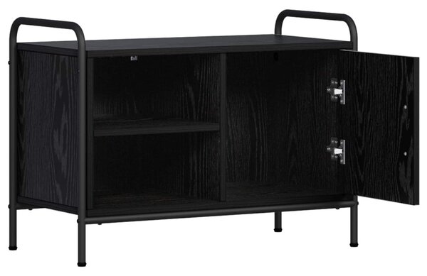 TV szekrény 67,5 x 33 x 50 cm Fekete Tölgy