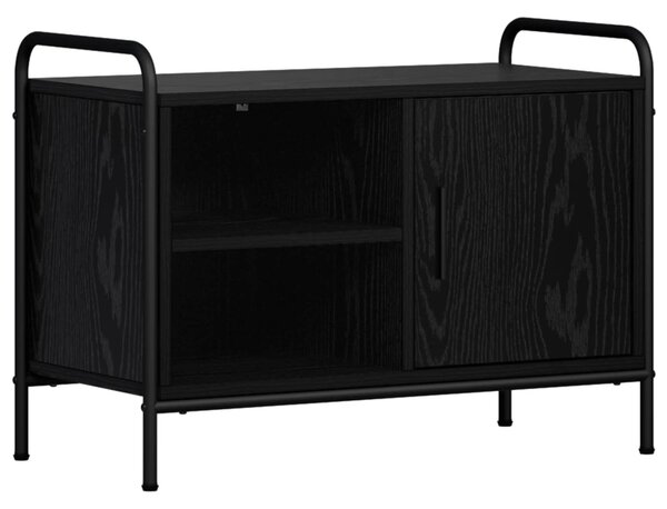 TV szekrény 67,5 x 33 x 50 cm Fekete Tölgy