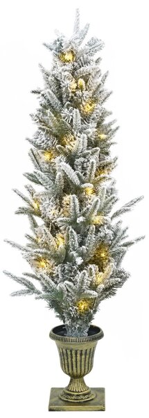 Mini Karácsonyfa 120 cm 275 LED Meleg fehér PVC és PE